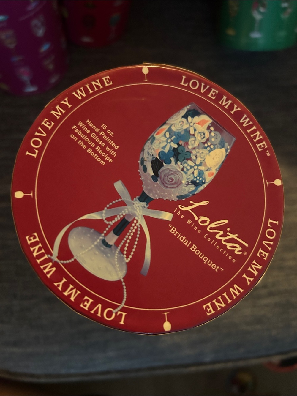Lolita “Bridal Bouquet” Hand-Painted The Wine Collection